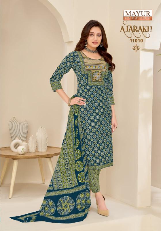 Mayur ajarakh vol-11 satrangi kurti wholesale